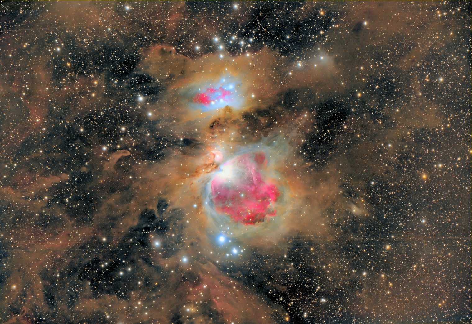 Poeira na Nebulosa de Orion