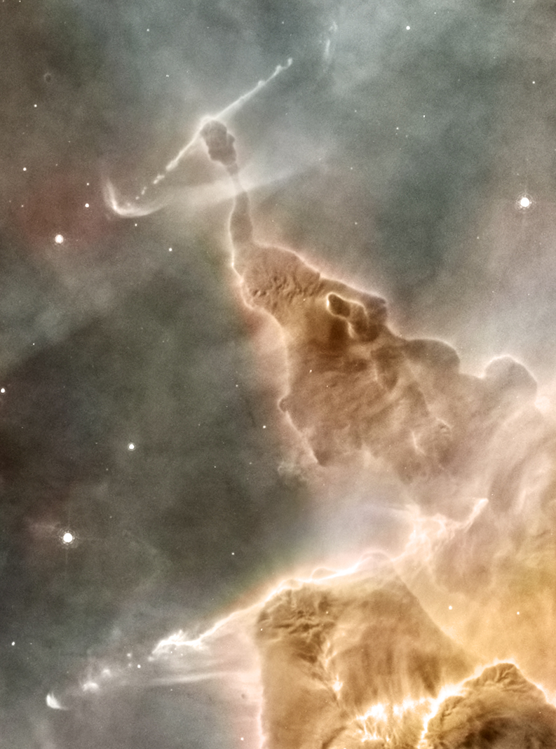 Coluna de Poeira na Nebulosa Carina